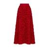Fall Winter New Women's Petal Design Long Maxi Evening Skirt Elegant Formal Party Dinner High Waist Skirt