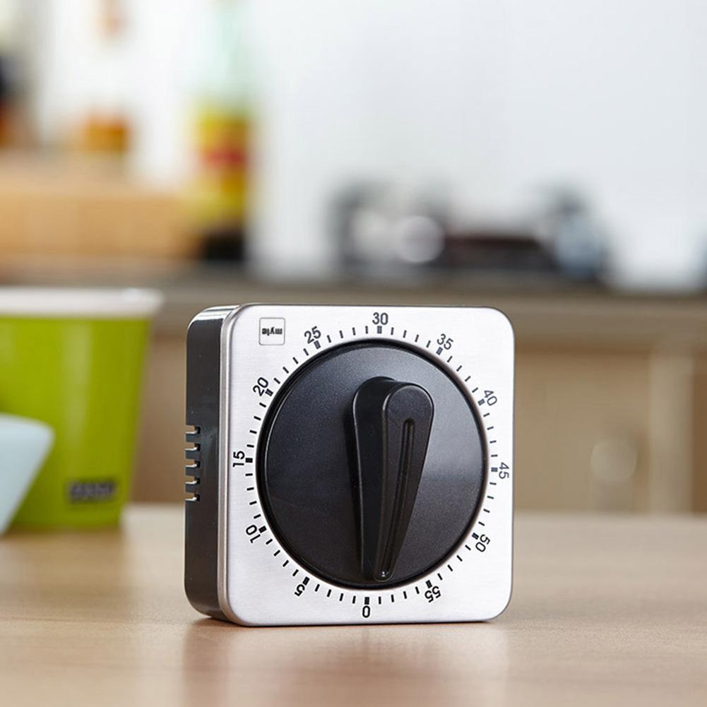 Kitchen Timers No Batteries Required Chef Cooking Timer Clock Magnetic Back Manual Countdown Timer for Home Cooking Baking