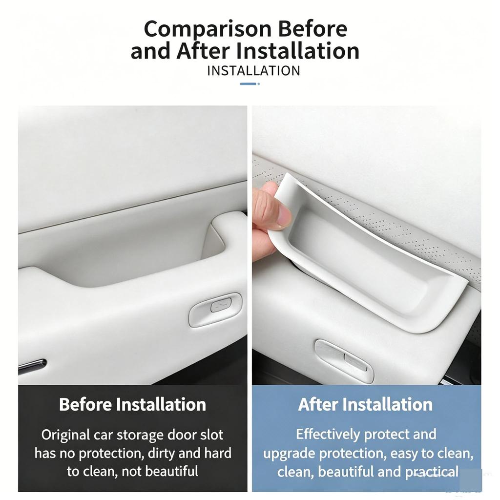 For NEW Zeekr 7X 2025-2026 Door Storage Box  Interior Handle Storage Box  Door Slot Handle Modification Product Interior