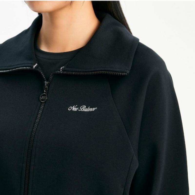 New Balance Jacket Rqk Nbmde1W202 19 W Signature Collar 2 Way Zip Up  Semi 