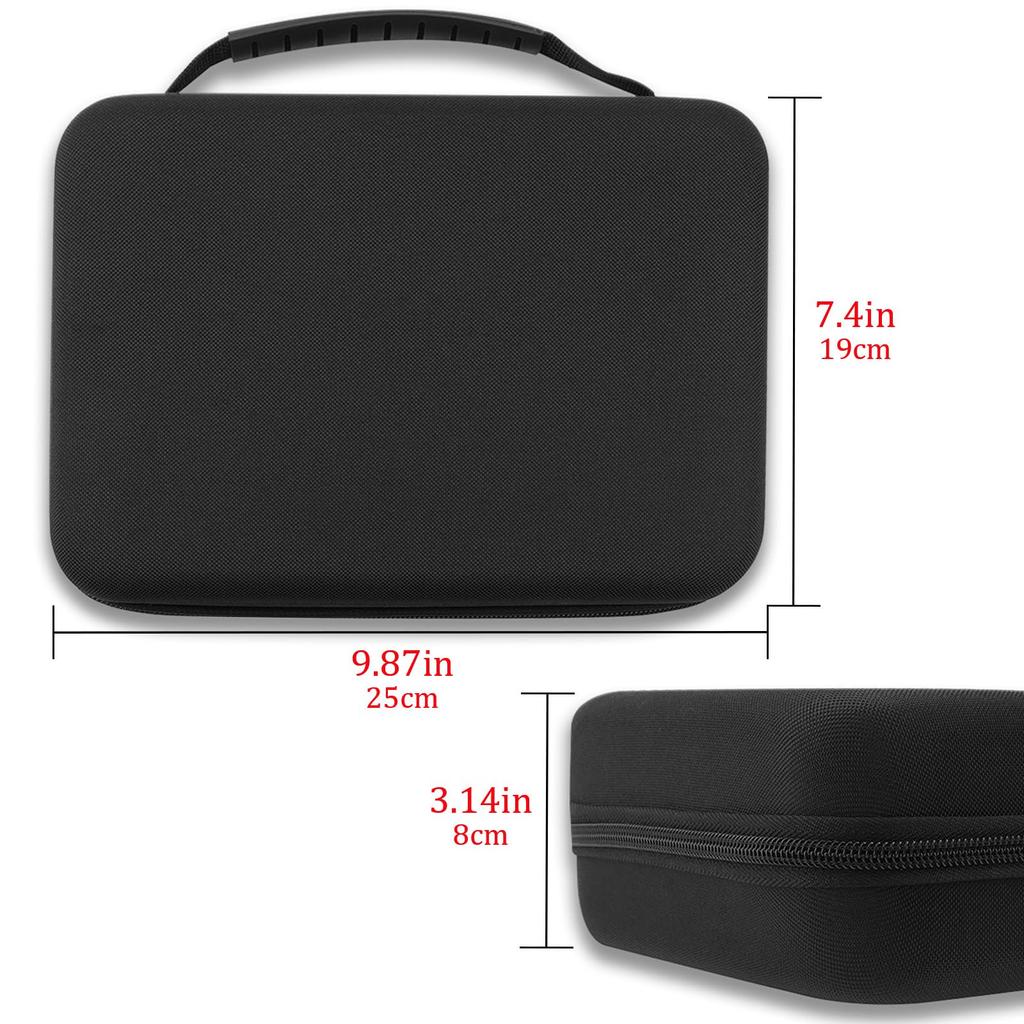 Geekria Controller Travel Storage Case for Sony PS5 DualShock Xbox Series and 8BitDo Pro 2 with Internal Mesh Pocket for Hard and Charging Cable