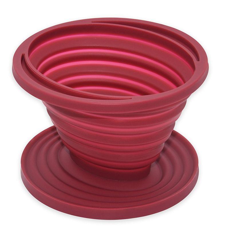 Good-Coffee Filter Foldable Reusable Coffee Filter Cone For Hand-Brewed Coffee Ideal For Hiking Camping Home Offices