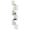 White Corner Hanging Shelf For Books