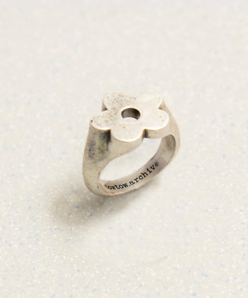 Towtow Archive Star Floral Ring Set Silver