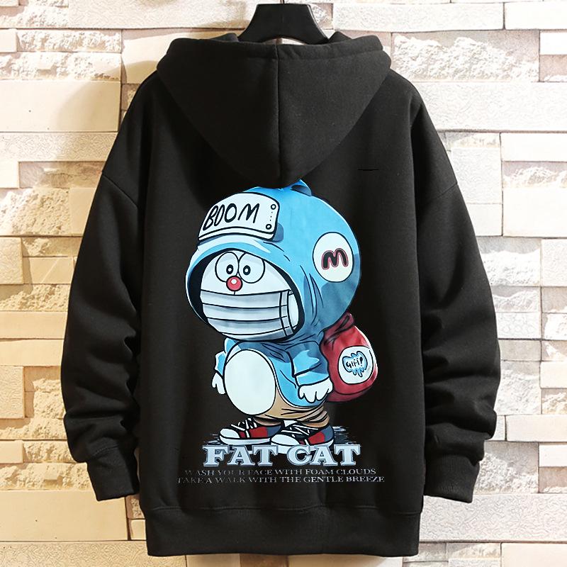 Plus Size Hoodie: Spring/Autumn Loose Fit Pullover for Men (Up to 400 Jin)