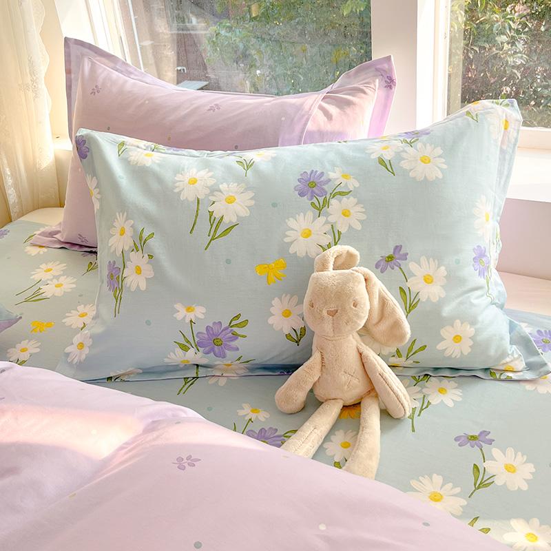 100% Cotton 1 Piece 48cm*74cm Pillowcase Beauty Floral Printing Pillow Case Cover For Bedroom