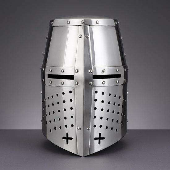 

Ручной работы Средневековый великий шлем XIV века Идеально подходит для ярмарки эпохи Возрождения, косплея, LARP, костюма на Хэллоуин Аутентичная реплика стальных доспехов