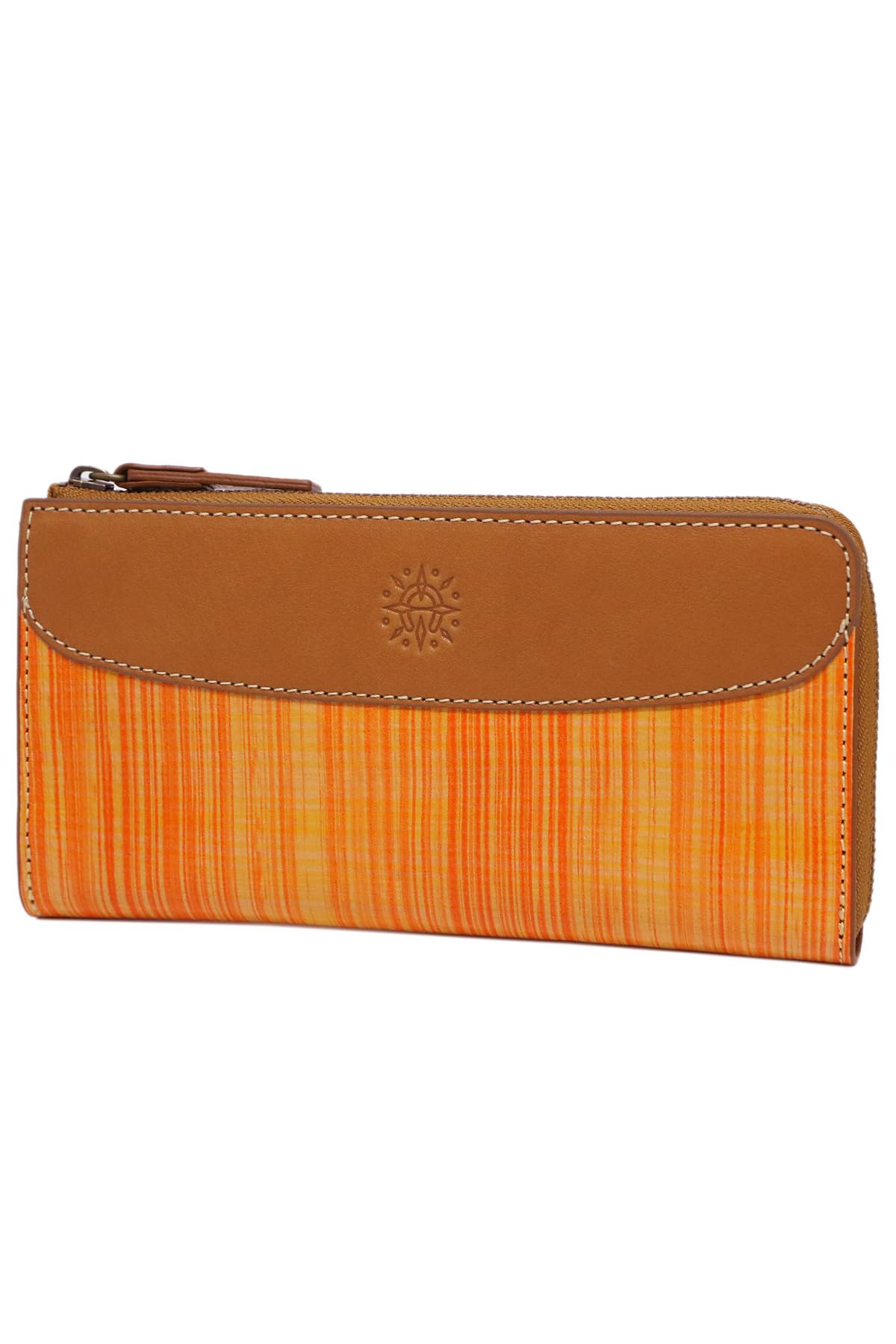 

Long Wallet Zipper Genuine Leather Orange [Dakota] L-shaped Women s DA-31573-34 помаранчевий