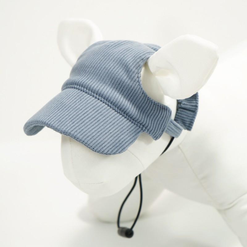 Pet Human Matching Corduroy Baseball Cap Dogs Cats With Ear Holes UV Protection Casual Outdoor Hat