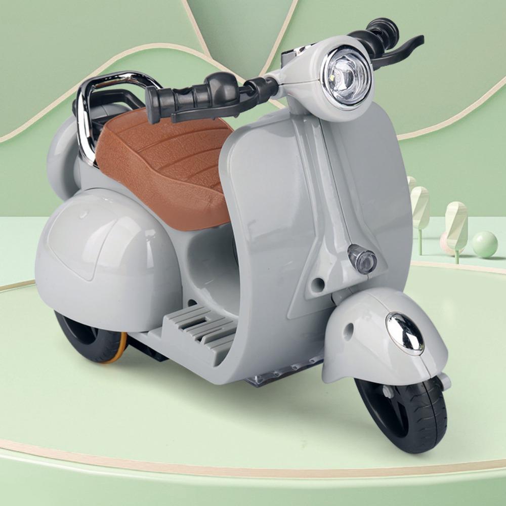 Retro Style Mini Electric Motorcycle Electric Motor Spin Toy Motor  Birthday Celebration