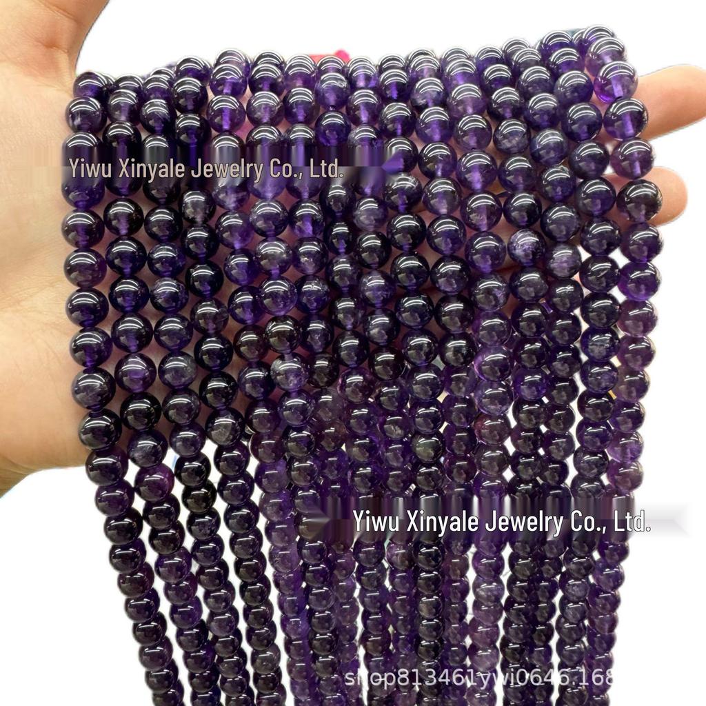Uruguay Lavender Amethyst Round Beads for Bracelet Making - Natural DIY Accessories