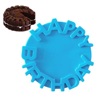 Silicone Cake Mold Festival Cake Baking Pan Mousse Mould 3D DIY Circular Happy Birthday Handmade Kitchen Baking Tools Accessorie