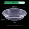 Disposable Wheat Straw Round Takeout Container with High Lid