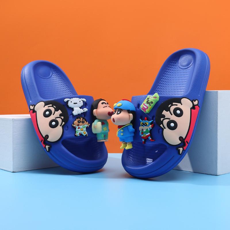 Adorable Shinchan Crayon Boys And Girls Slippers Trendy Summer Indoor Shoes Slide