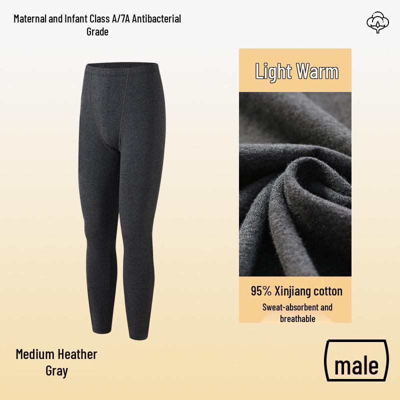 Class A Pure Cotton Thermal Underwear Set for Couples: Thin, Elastic, Warm Winter Wear for Men & Women