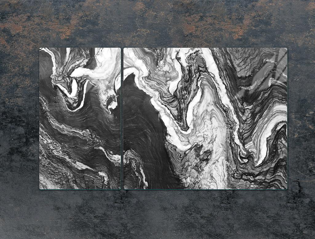 SZKLANA PŁYTA OCHRONNA NA KUCHENKĘ 90x52 MARMUR