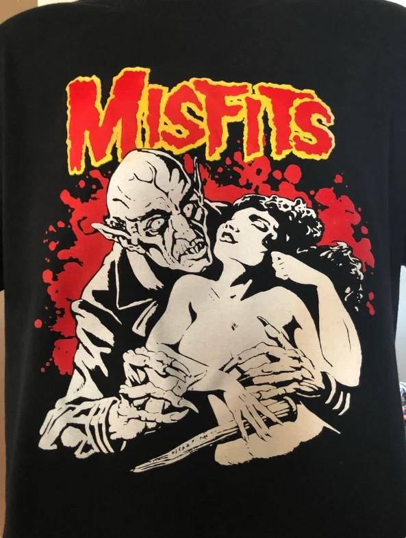 Misfits Band Nosferatu Vintage Fiend Cotton Black Men T-shirt Unisex T-Shirt S