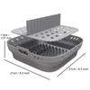 Air Fryer Silicone Tray Oven Baking Tray Fried Chicken Baking Tool Reusable Liner Airfryer Silicone Basket with Divider Plate