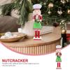 Wooden Christmas Soldier Nutcracker Nament Figurine Miniature Craft Decoration Xmas Home Decor Gift Idea Statue Toy Artwork