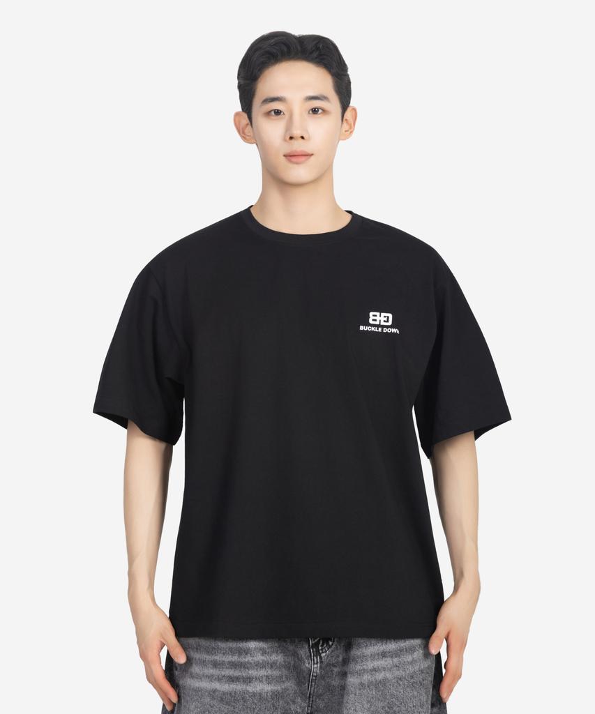 Beokeuldaun [2 Pack] Simple Oversized Bd - Logo Printed Standard T-Shirt