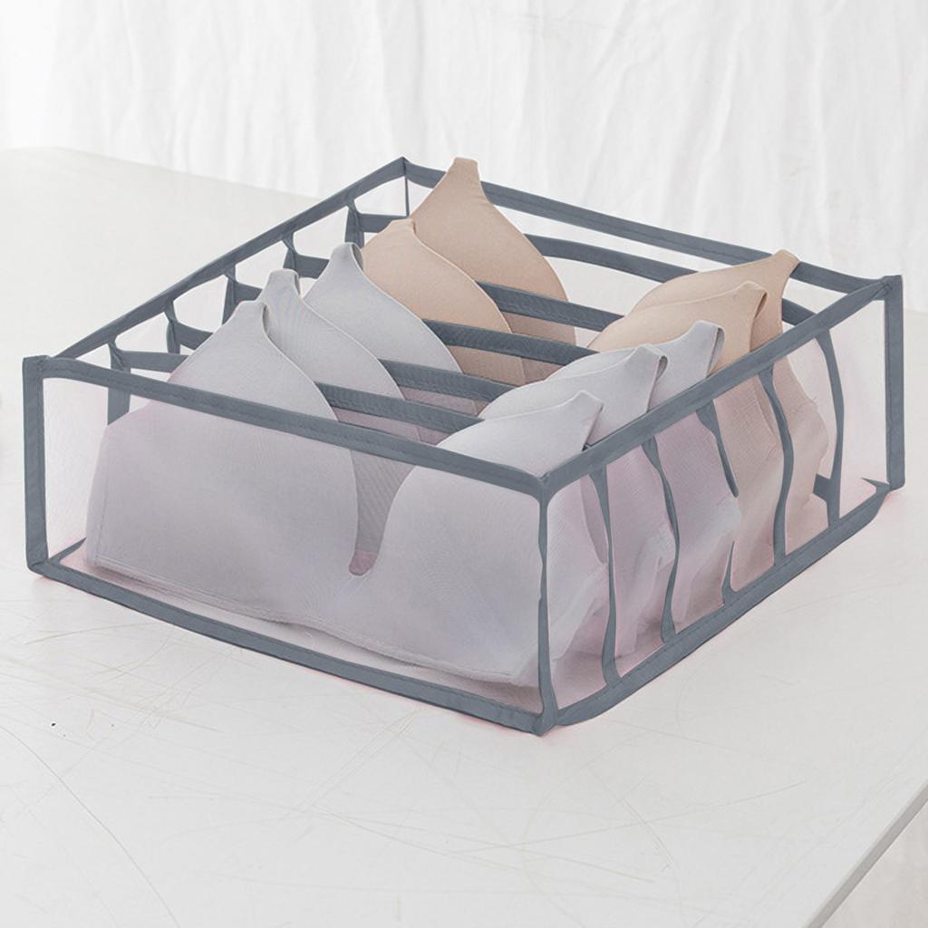 Household Foldable Mesh Underwear Storage Box Socks Bra And Panties