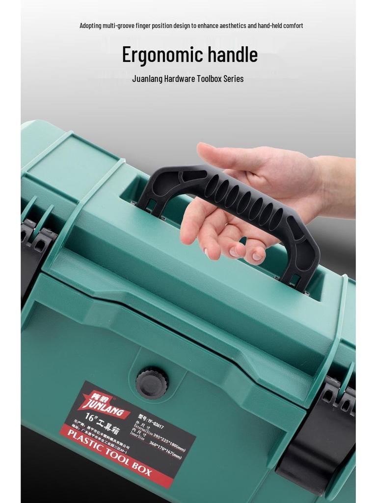 Multifunctional Large Industrial-Grade Toolbox for Home and Car