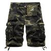 2025 Men's Multi-Pocket Cargo Camouflage Mid-Length Shorts for Casual and Sports Activities