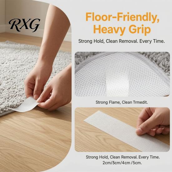 Temporary Fabric Fixing Tape Heavy Duty Double-Sided Tape, Mesh Adhesive No Residual Glue Strong Fiberglass Design, for Industrial Strength