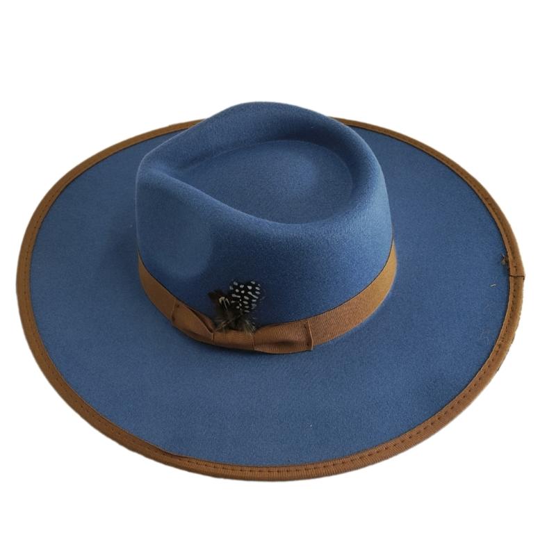 Stylish Wide Border Hat Sun Protecting Fashionable Hat British Styles Hat for Holiday Celebrations
