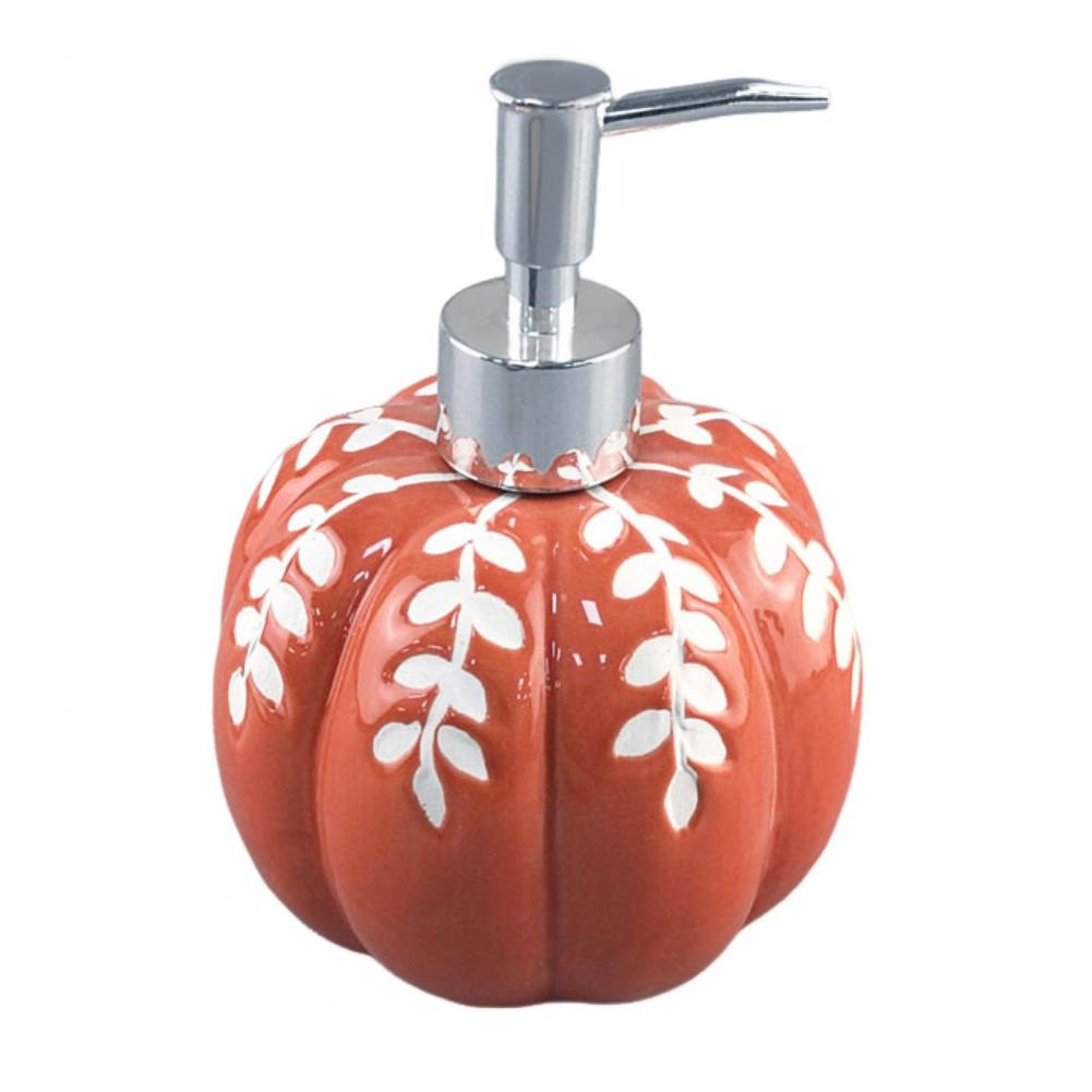 

Pumpkin Soap Dispenser Halloween Pumpkin Ceramic Soap Dispenser for Fall Bathroom Kitchen Decor Refillable Hand for Halloween помаранчевий