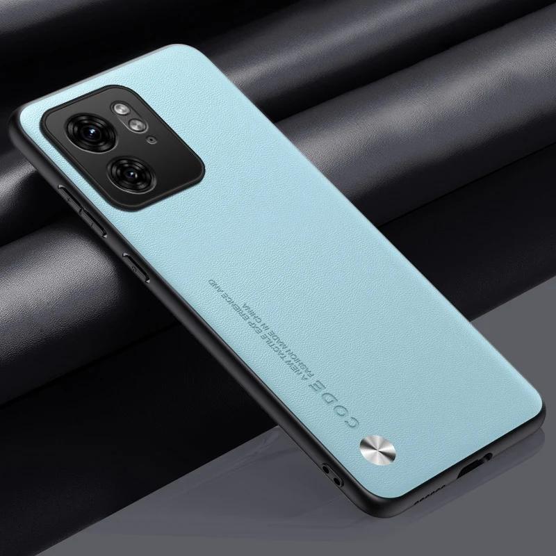 Luxuriöse PU-Lederhülle für Motorola Moto Edge 40 5G Rückseite Silikon Vollschutz Handyhülle für Motorola Edge 40 Edge40