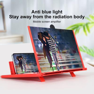 3D Phone Screen Magnifier 10/12-Inch Foldable Phone Screen Amplifier Stand Portable Mobile