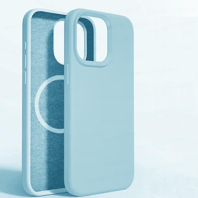For Magsafe Liquid Silicone Magnetic Case For  For Iphone 16 15 14 13 12 11 Pro Max 16 14 15 Plus Wireless Charging Back Cover