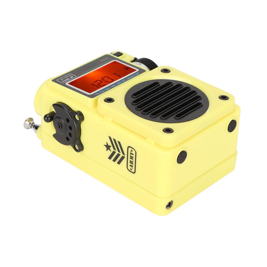 HRD‑701 Digital Radio Full Band Timing Support Memory Card Portable   Radio Music Player for Home Outdoor