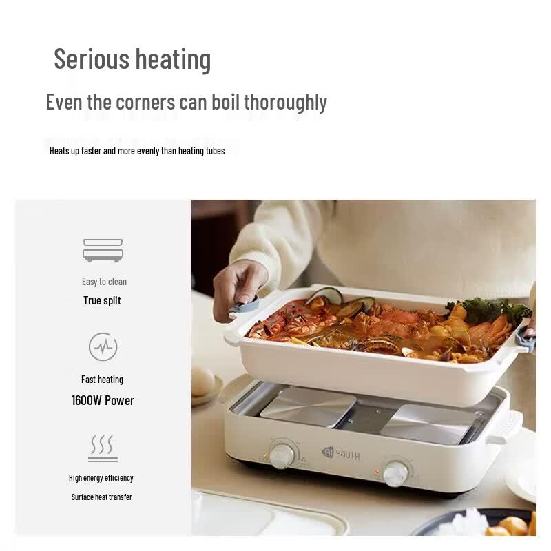 AIYOUTH Multifunctional Electric Cooking Pot