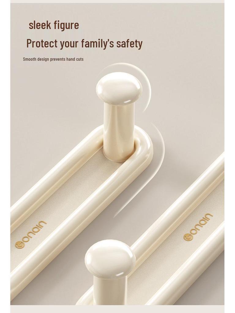 Retractable Punch-Free Folding Clothes Hanger & Storage Rack for Balcony