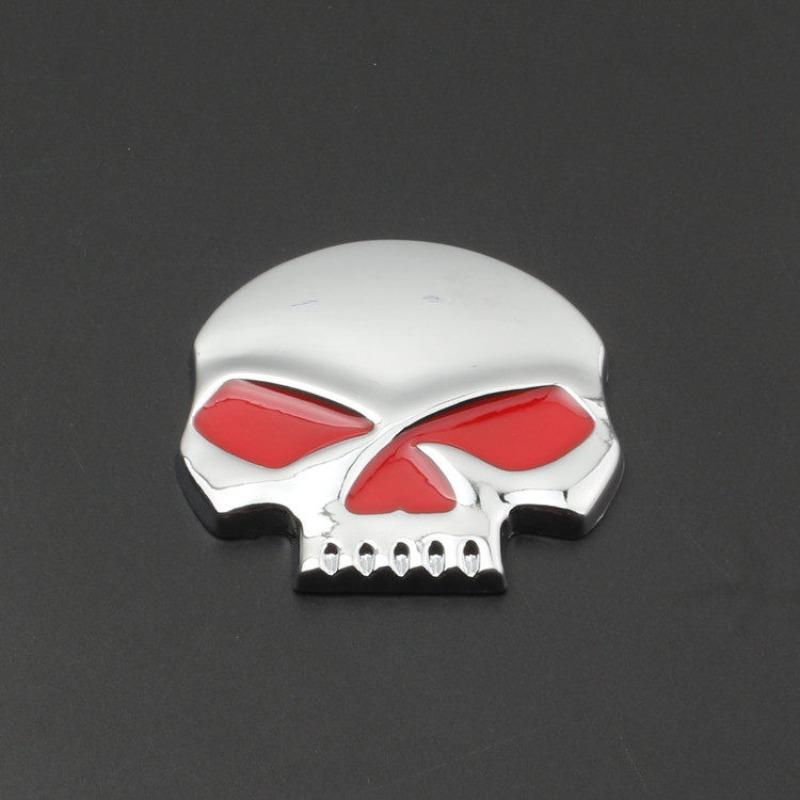 Car motorcycle personalized modification car logo metal skull ghost head eagle wings decorative car sticker scratch sticker