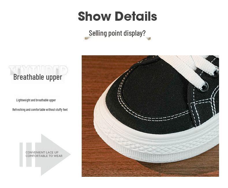 Women's Versatile Canvas Sneakers - Summer Spring Autumn 2025 Collection, Breathable & Casual