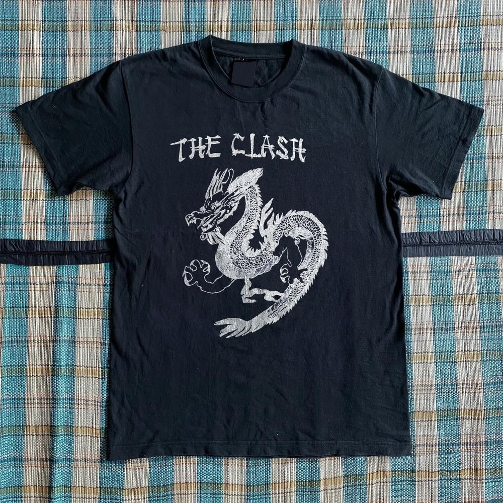 The Clash Band Dragon Black Unisex T-shirt Size S-5XL Unisex T-Shirt XXL