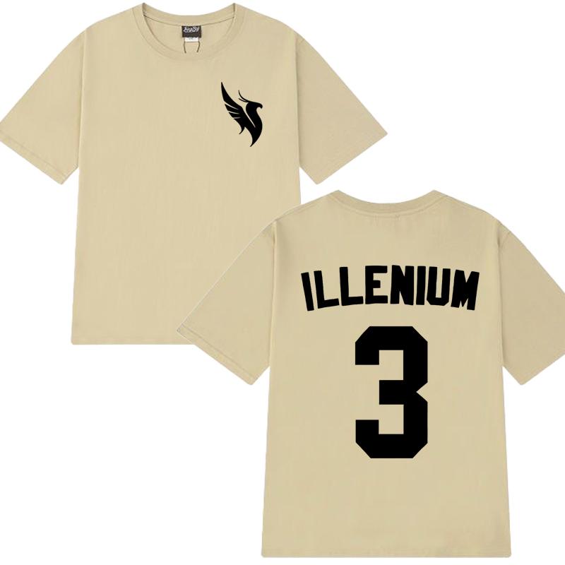 High Quality Illenium Dj Music Double Sided Printed Short Sleeve T-shirts 2025 Men Women Trend Casual T Shirt Unisex Cotton Tops