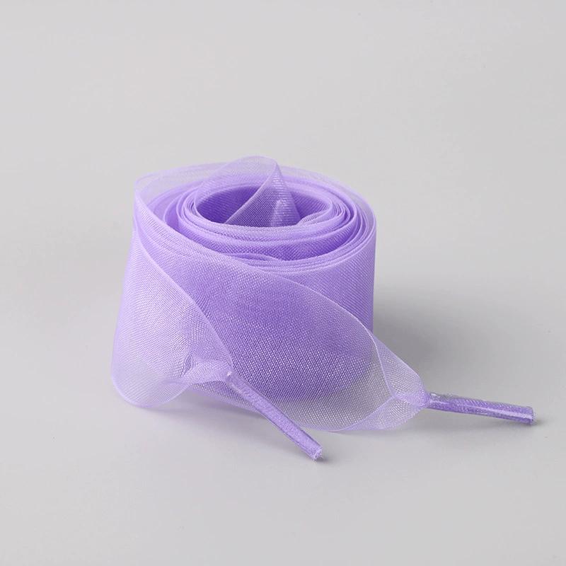 1Pair Women's Soft Casual Flat Shoestrings for Sneaker 2.5CM Wide Shoe Accessories Shoe Laces Silk Satin Ribbon Shoelaces
