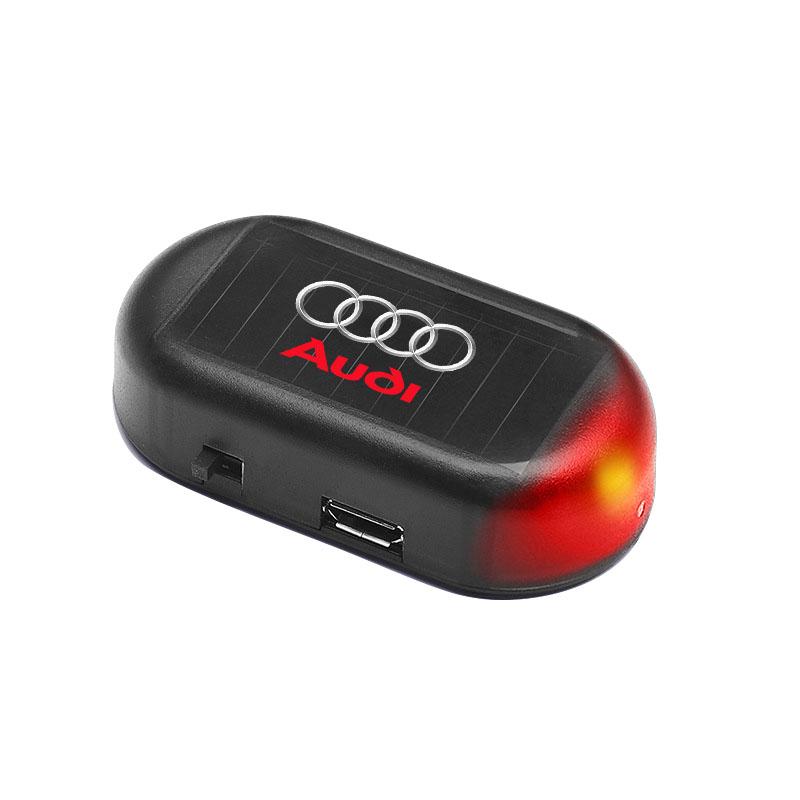 GR Gazoo Racing Car Solar Powered Wireless Anti-Theft Caution Lamp LED Flashing Light For Audi C7 C6 C5 B5 B6 B7 B8 B9 D3 Q3 Q5 Q7 TT A1 A3 A4 A5