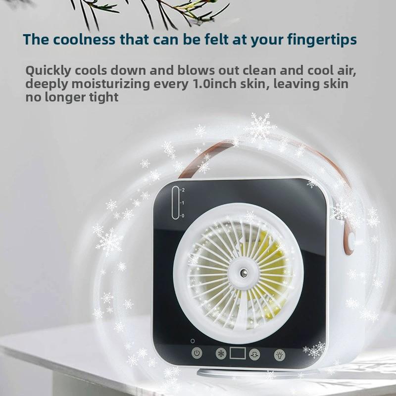 Mini ventilador de aire acondicionado portátil enfriador de escritorio humidificador de aire