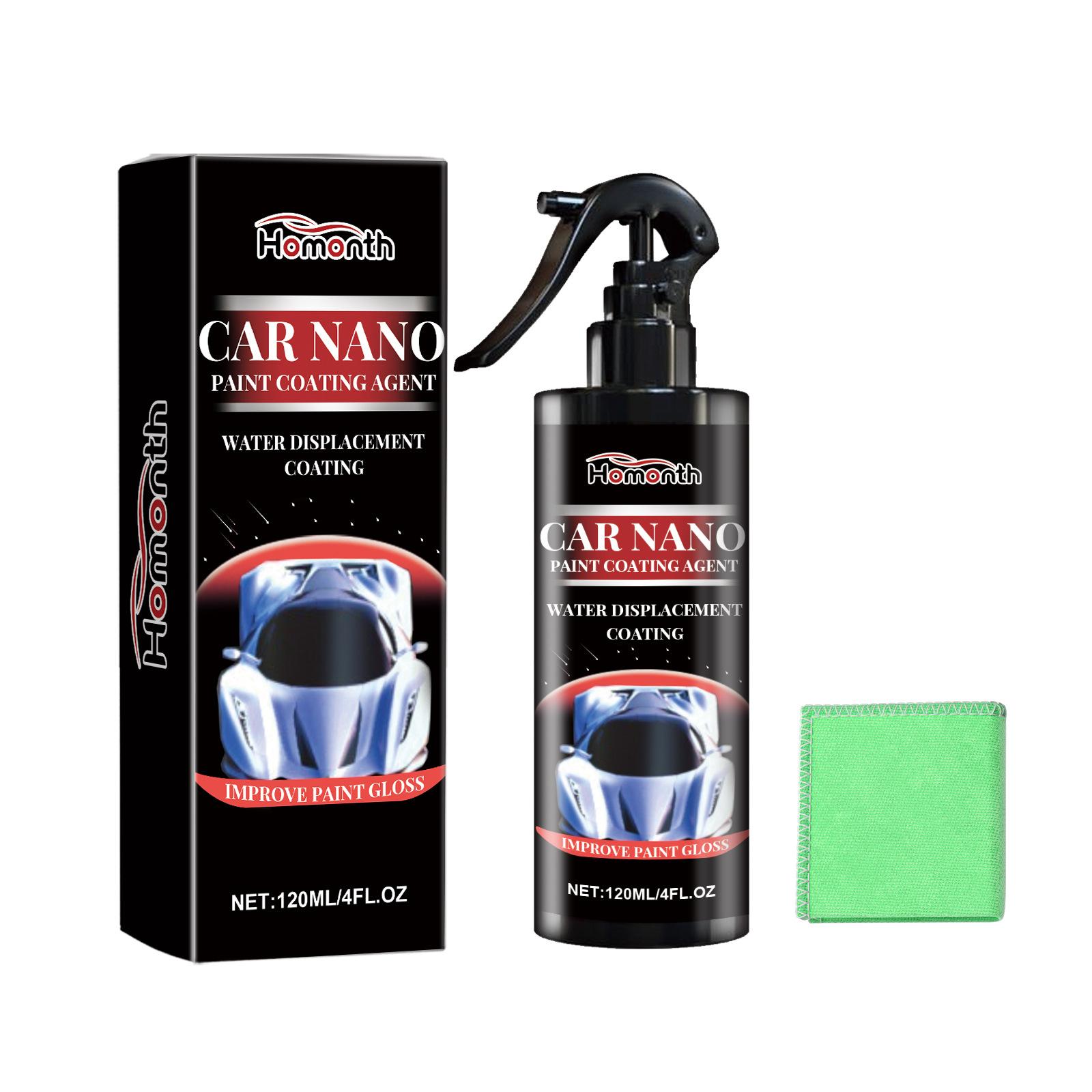 

Homonth Automotive Nano Spray (120ml+towel) Ultimate Car Paint Protection And Hydrophobic Glass Coating Water Repellent