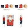 One Piece Luffy Realistisk Filmkostume Til Mænd Piratkaptajn Wano Kongerige Cosplay