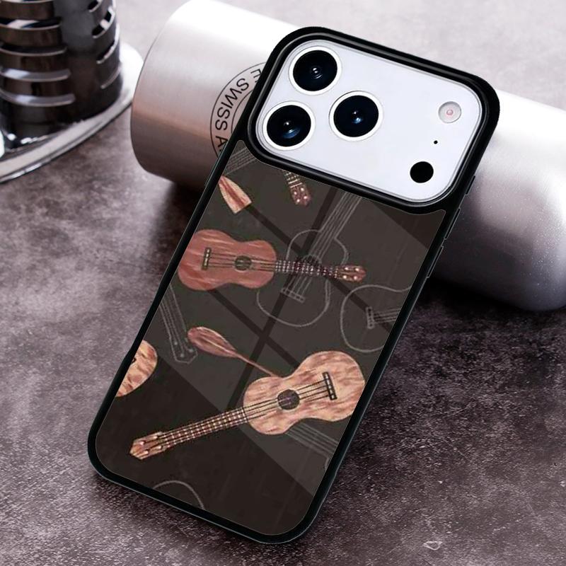 Musical Violin Guitar soft Phone Case for iPhone 17 16 15 Pro Max Air 14 13 12 11 Plus Shockproof Capa Cover