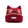 2026 autumn and winter new Fair Island wind cat ear wool hat, fleece warm cold hat, big head circumference and small knitted hat