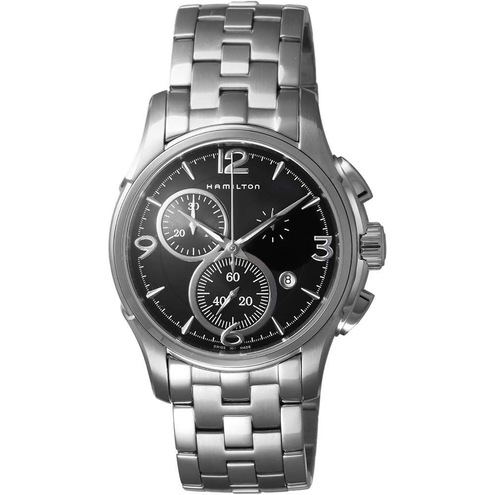 

HAMILTON Jazzmaster Men s Watch, Black Dial, Quartz Movement, Stainless Steel, 10 ATM Water Resistance, Silver (H32612135) [Parallel Import]