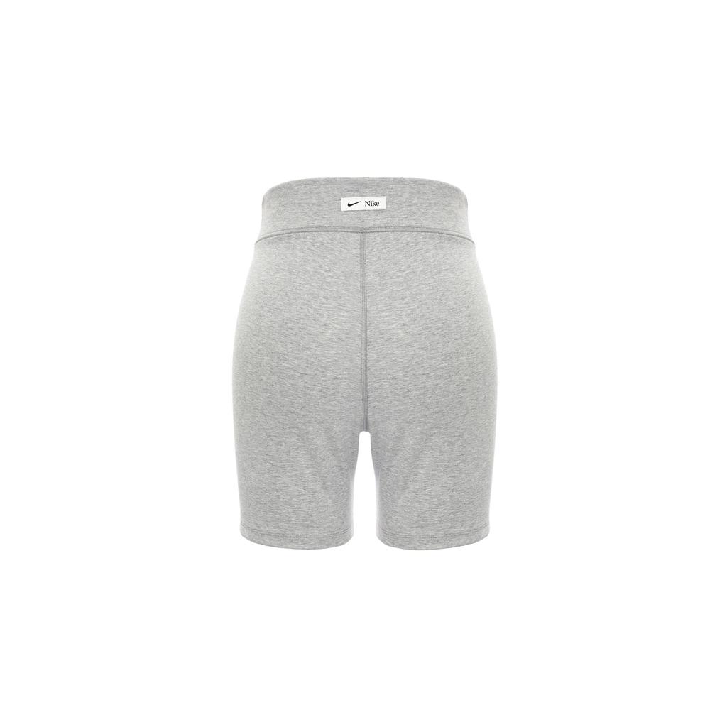 Nike Sportswear Classics Letter Print High Waist Cycling Casual Sports Shorts Women Shorts Gray FN3638-063