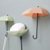 Yousheng 3Pcs Wall Hooks Strong Load-bearing Umbrella Shape Design Easy To Install Self Adhesive Hanger Hook Storage Organizer
